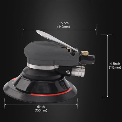 SPTA AS601 ミニ ダブルアクション エアサンダー 125mm/150mm対応 集塵式 10,000RPM 板金 塗装剥がし 下地処理