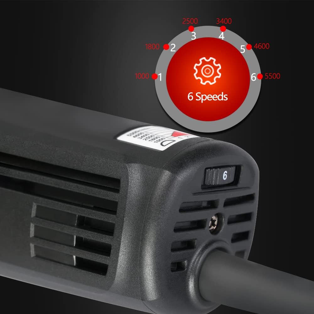 SPTA ミニポリッシャー セット 780W M14 1/2/3インチ対応 ウレタンバフ ウールバフ 延長ロッド付 細部研磨 鏡面仕上げ【ホイールブラシ3本セット特典付きWE-BR3】