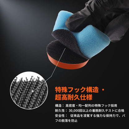 SPTA BPシリーズ フレキシブル・バックパッド 2インチ 3インチ 5/16-24 軟質PUR ミニポリッシャー用 研磨パッド 【予約販売2026年5月以降順次発送】