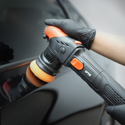 SPTA CP302 プロフェッショナル・ミニギアポリッシャー 3インチ 80mm 強制回転 ギアアクション 最大900W 【ホイールブラシ3本セット特典付きWE-BR3】【予約販売2026年5月以降順次発送】