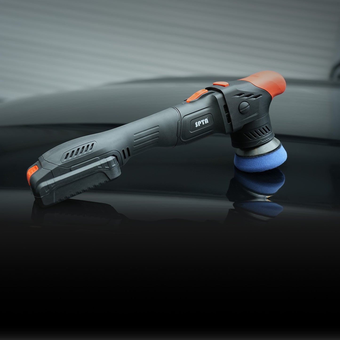 SPTA CP401 コードレスミニポリッシャー 3インチ 80mm ブラシレス 18V ダブルアクション 軽量1.69kg 【ホイールブラシ3本セット特典付きWE-BR3】【予約販売2026年5月以降順次発送】