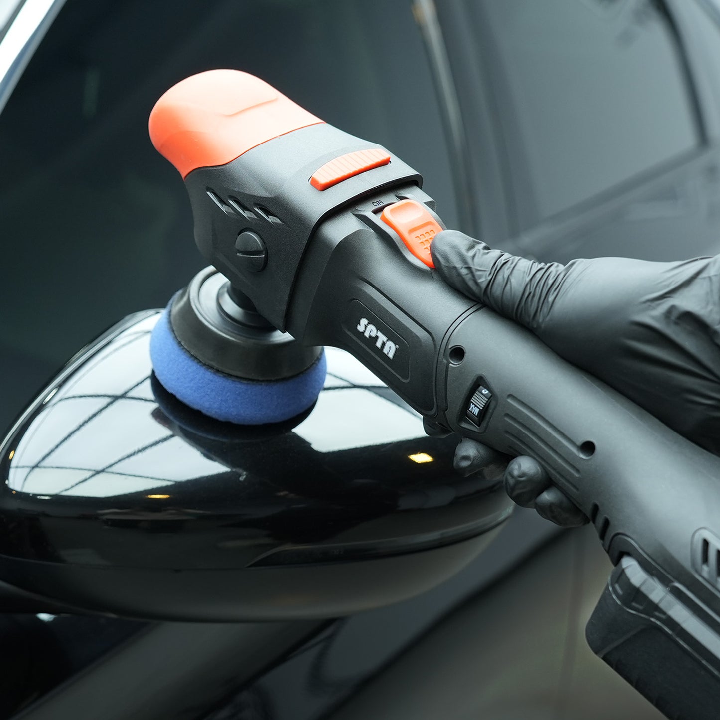 SPTA CP403 コードレス シングルポリッシャー 3インチ 80mm ブラシレスモーター 18V 【ホイールブラシ3本セット特典付きWE-BR3】【予約販売2026年5月以降順次発送】