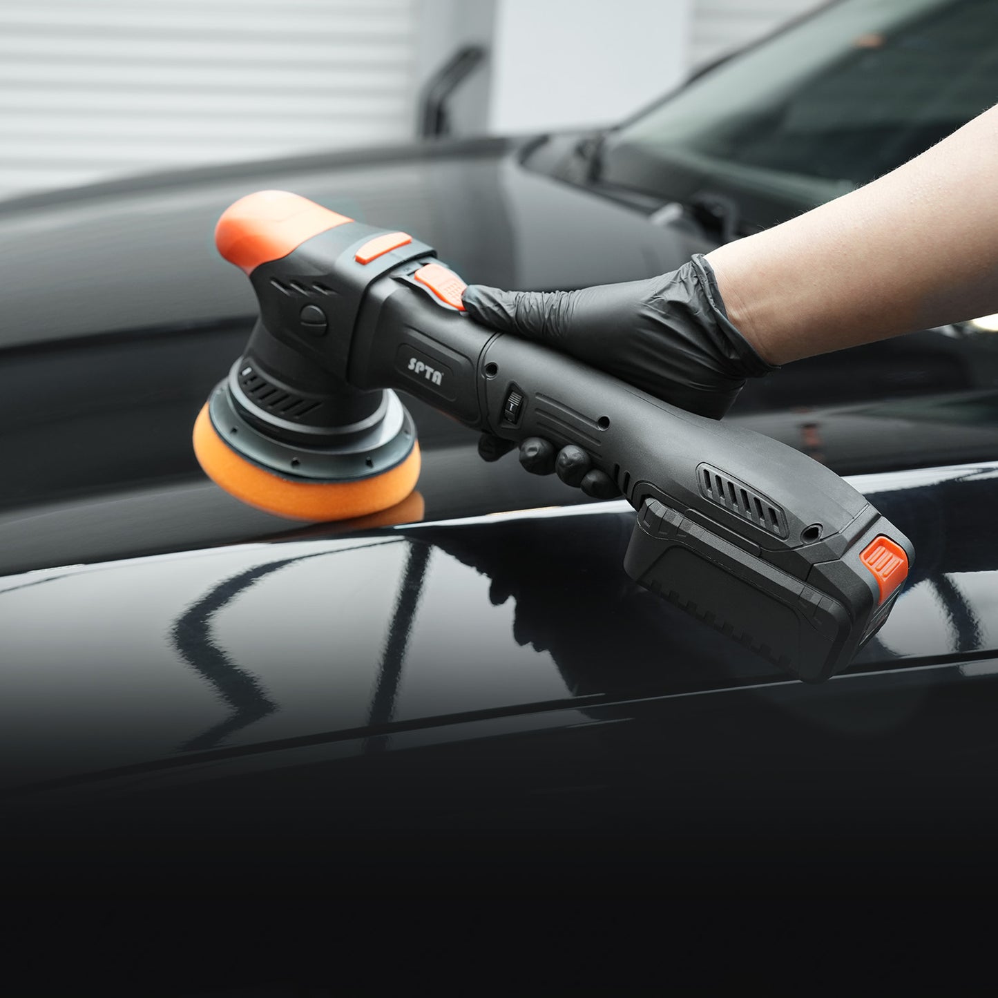 SPTA CP404 コードレスポリッシャー 5インチ 125mm ダブルアクション ブラシレス 18V 【ホイールブラシ3本セット特典付きWE-BR3】【予約販売2026年5月以降順次発送】