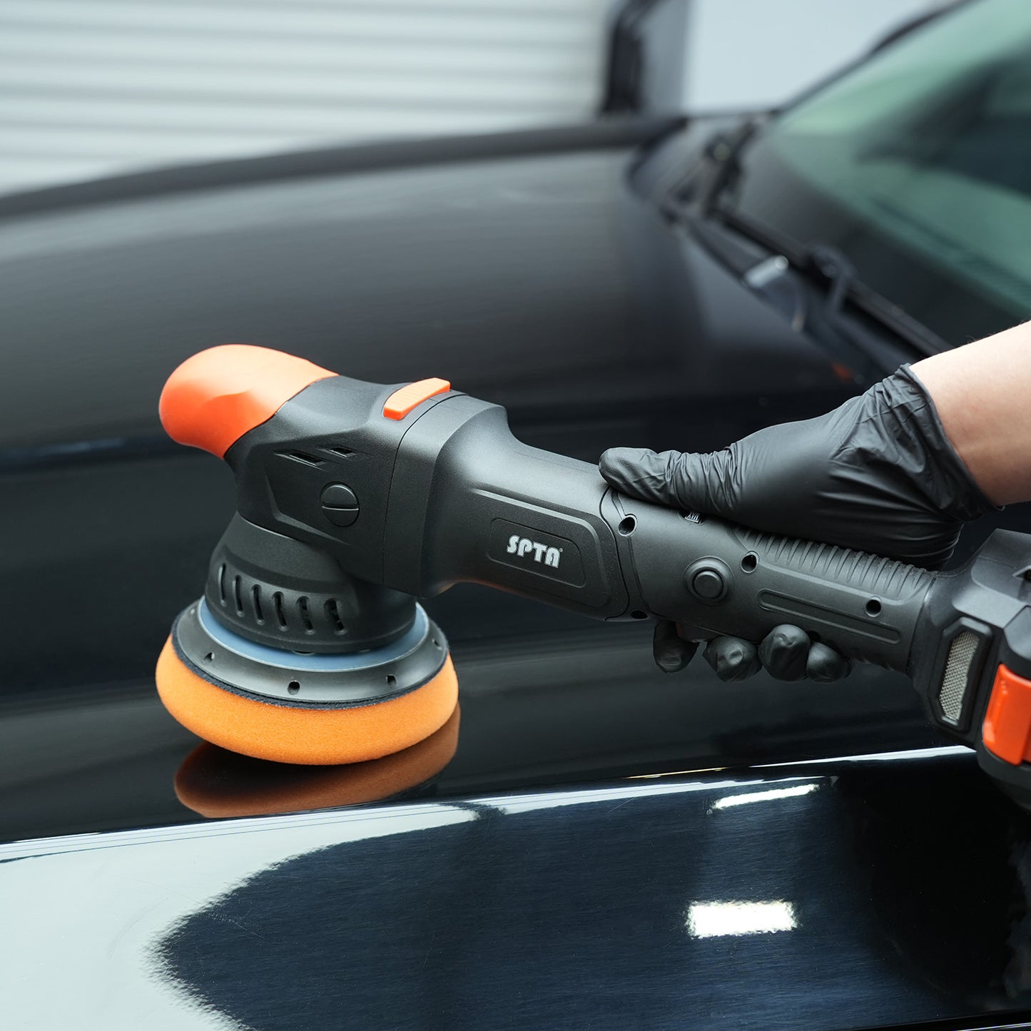 SPTA CP601 コードレスオービタルポリッシャー 5インチ 125mm 最大21mmオービット ブラシレス 18V 【ホイールブラシ3本セット特典付きWE-BR3】【予約販売2026年5月以降順次発送】