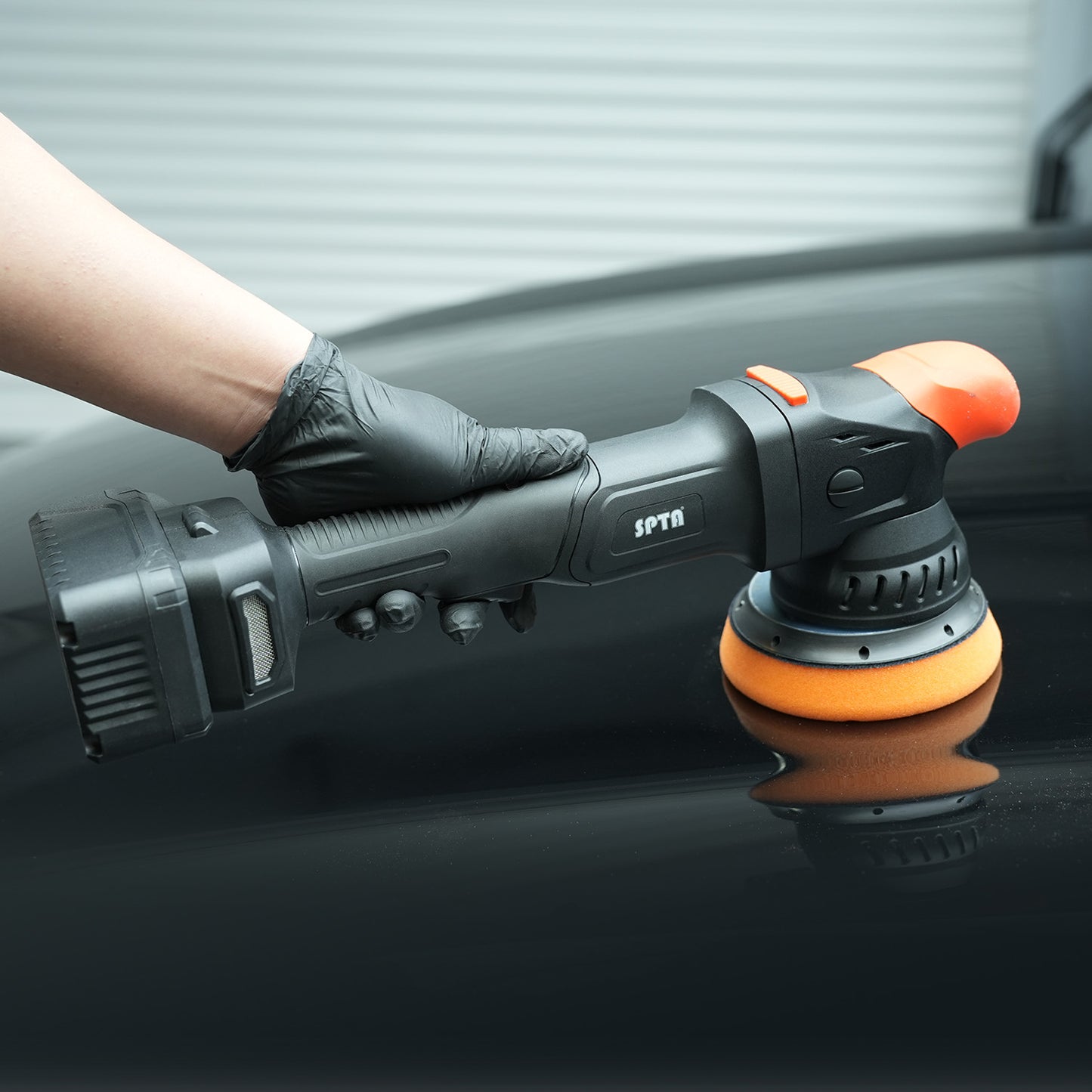 SPTA CP601 コードレスオービタルポリッシャー 5インチ 125mm 最大21mmオービット ブラシレス 18V 【ホイールブラシ3本セット特典付きWE-BR3】【予約販売2026年5月以降順次発送】
