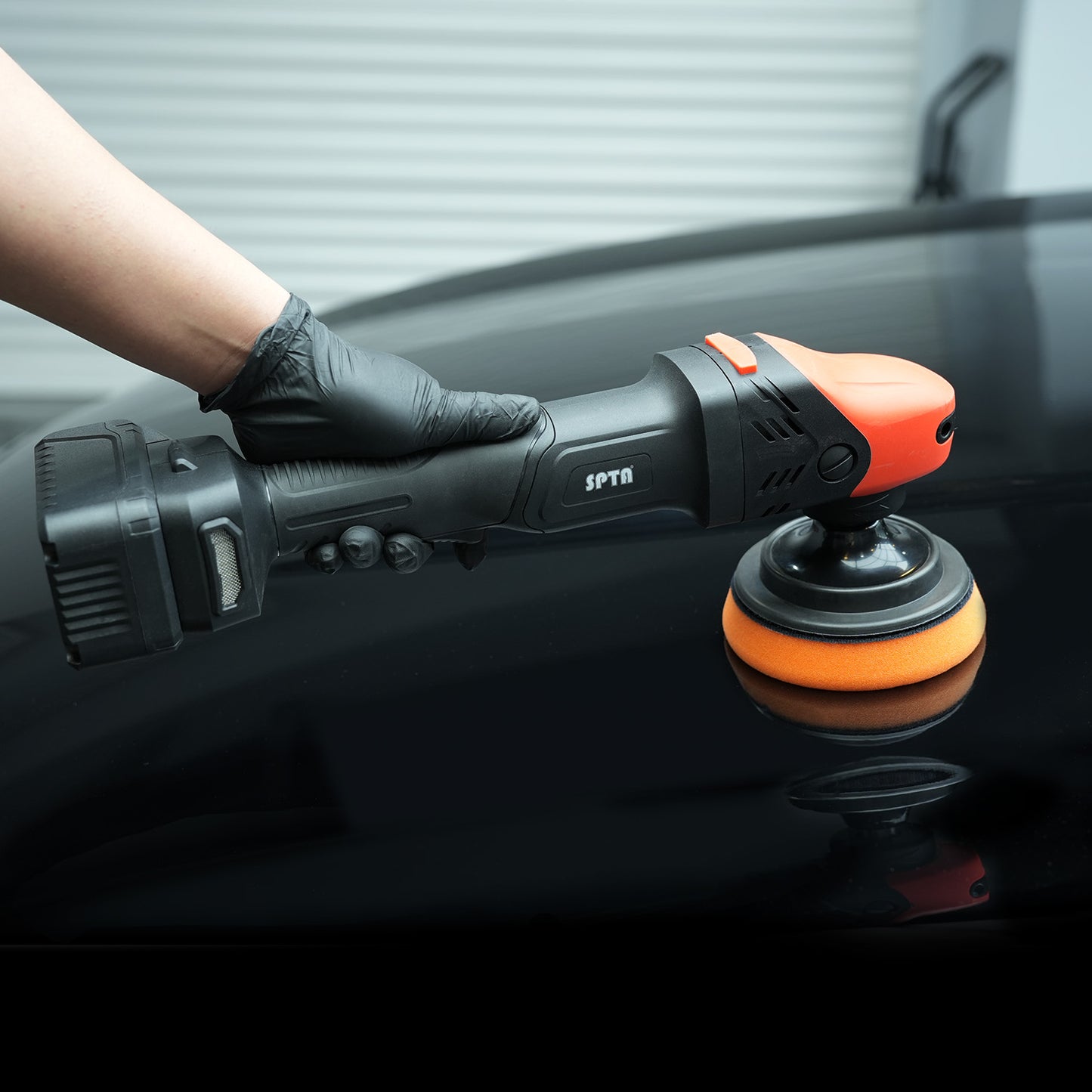 SPTA CP602 コードレスロータリーポリッシャー 5インチ 125mm ダブルリダクションギア ブラシレス 18V シングルアクション 【ホイールブラシ3本セット特典付きWE-BR3】【予約販売2026年5月以降順次発送】