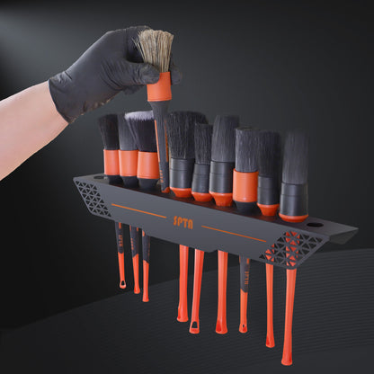 SPTA OT010 ディテイリングブラシ専用 壁掛けホルダー 壁掛け式 12本収納 毛先保護 防錆メタル 【予約販売2026年5月以降順次発送】