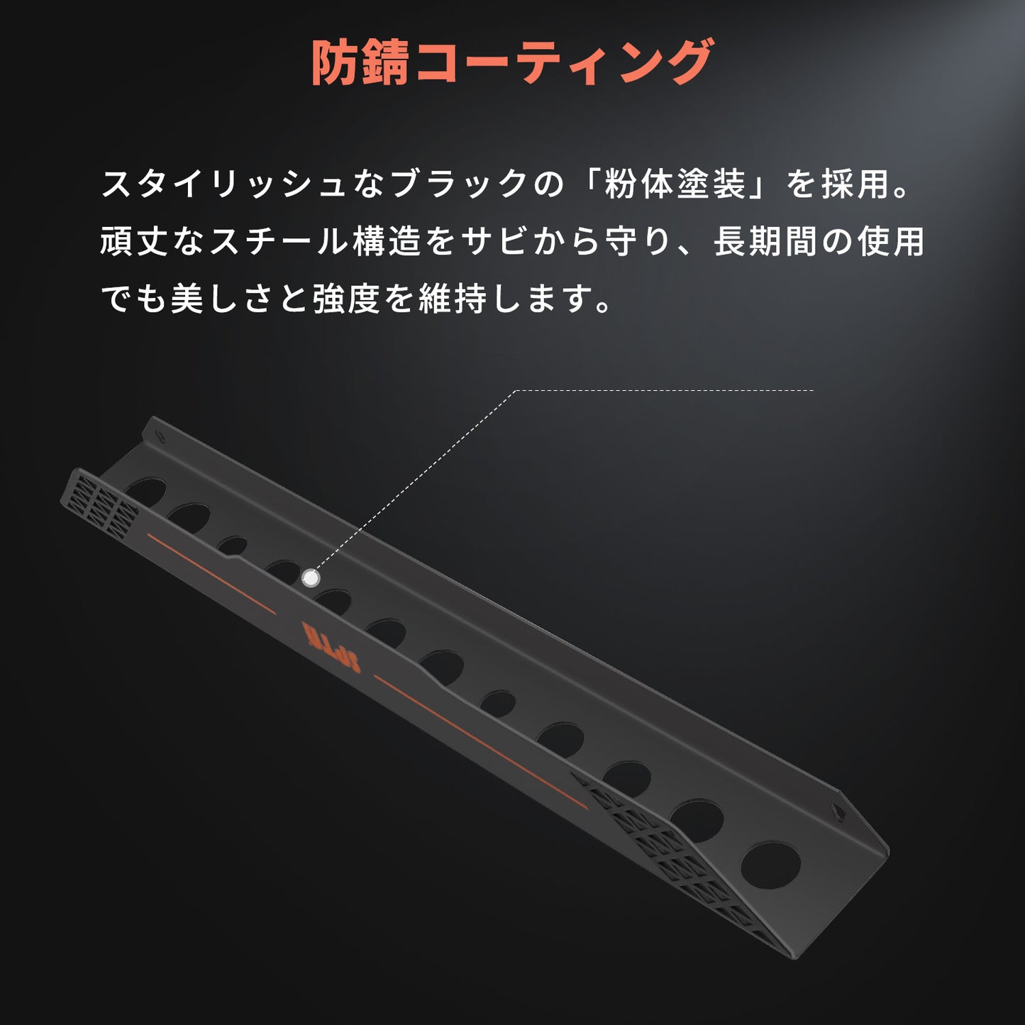 SPTA OT010 ディテイリングブラシ専用 壁掛けホルダー 壁掛け式 12本収納 毛先保護 防錆メタル 【予約販売2026年5月以降順次発送】