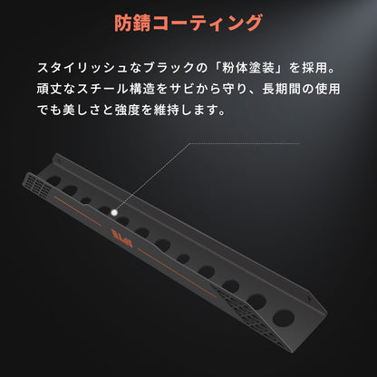 SPTA OT010 ディテイリングブラシ専用 壁掛けホルダー 壁掛け式 12本収納 毛先保護 防錆メタル 【予約販売2026年5月以降順次発送】