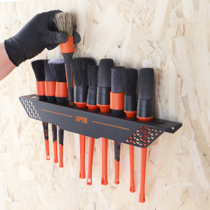 SPTA OT010 ディテイリングブラシ専用 壁掛けホルダー 壁掛け式 12本収納 毛先保護 防錆メタル 【予約販売2026年5月以降順次発送】