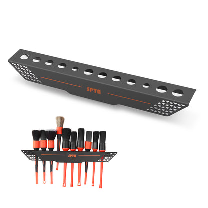SPTA OT010 ディテイリングブラシ専用 壁掛けホルダー 壁掛け式 12本収納 毛先保護 防錆メタル 【予約販売2026年5月以降順次発送】