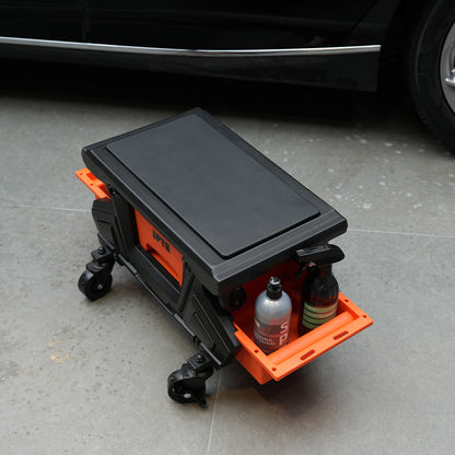 SPTA PT161 モジュラー・ディテイリング・クリーパーシート 分離型 膝当て台車 収納付 作業椅子 キャスター付 【予約販売2026年5月以降順次発送】