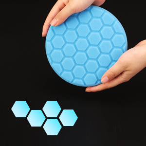 SPTA BAF-BH55.65 ハニカム形状 ウレタンバフ 5枚セット 125mm 5インチ  150mm 6インチ 研磨 傷消し 鏡面仕上げ
