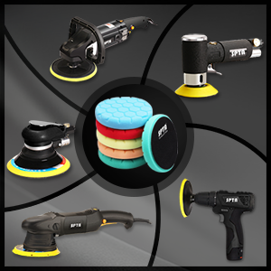 SPTA BAF-BH55.65 ハニカム形状 ウレタンバフ 5枚セット 125mm 5インチ  150mm 6インチ 研磨 傷消し 鏡面仕上げ